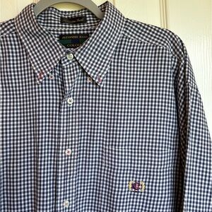 Thomason Twill Alexander Julian Colours 100% Cotton Men’s Button Down Size XL